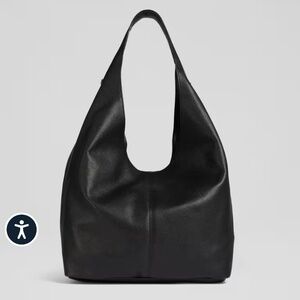 L.K Bennett Soula Leather Slouchy Shoulder Bag Black New With Tags